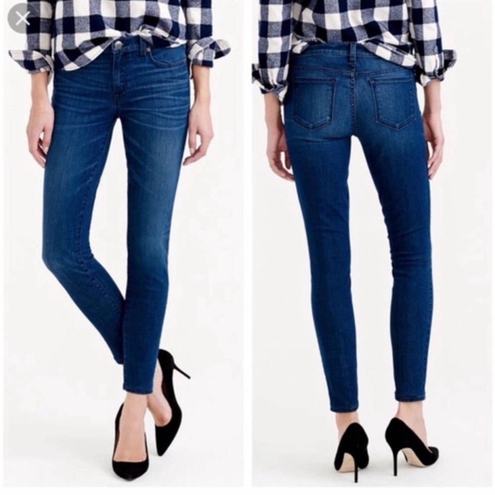 J. Crew Jeans Toothpick Skinny 32 Cone Denim Kelly Wash Slim Stretch Classic